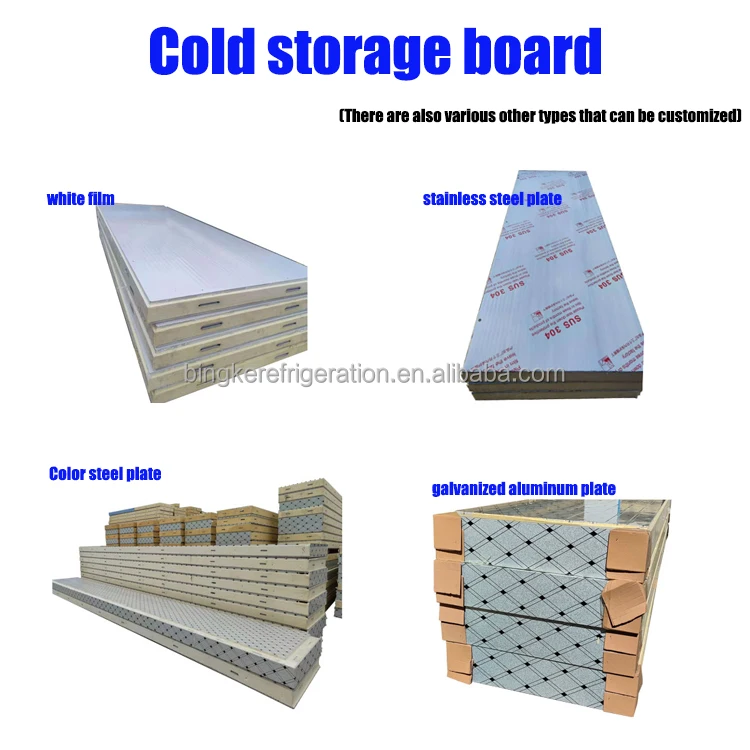 5 tons handmade polyurethane panel Storages Cold Room Industrial Blast Freezers restaurant walk in cooler and freezer