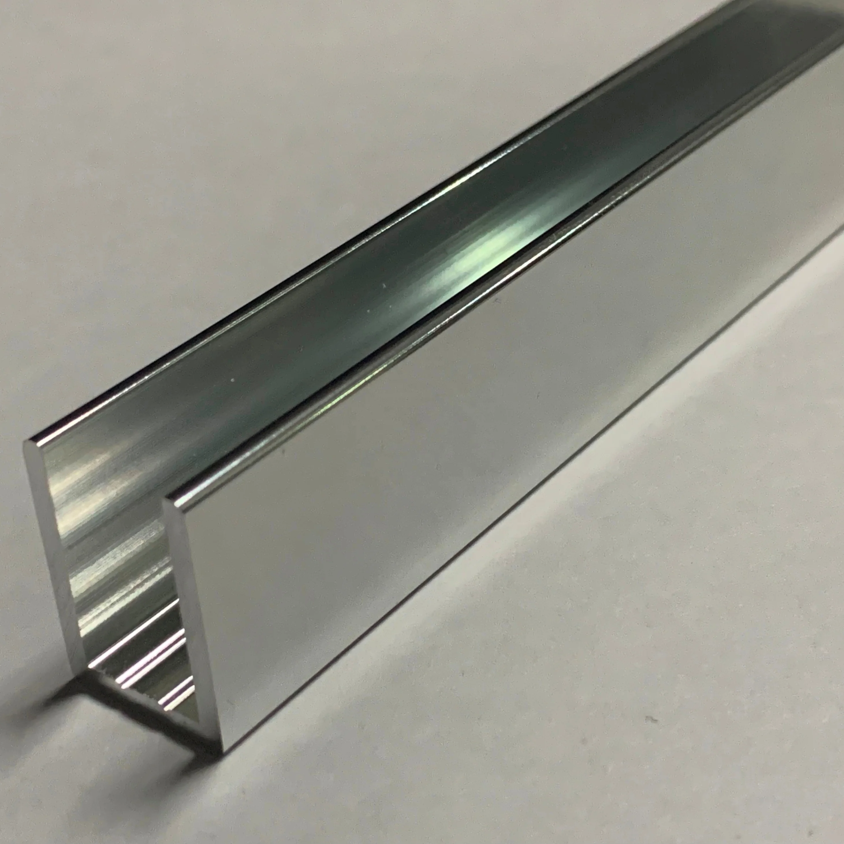 Glass aluminum u channel chrome Aluminium U channels for 10 MM shower glass panels custom size manufacturing High-quality