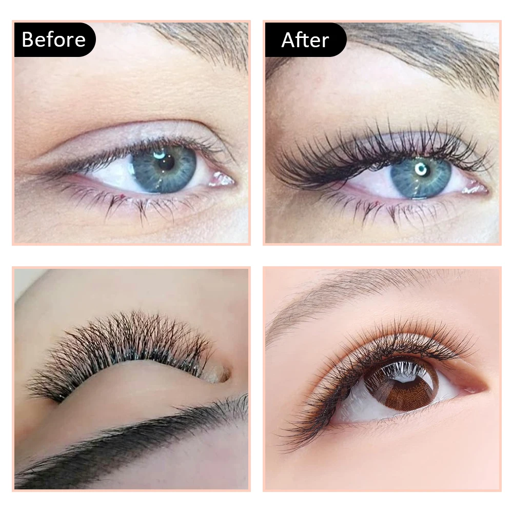 Professional Private Label Easy Fan Volume Fans 3D Clover Eyelashes 0.05mm Fast Fanning W Lashes Extensions Dark Black Soft lash