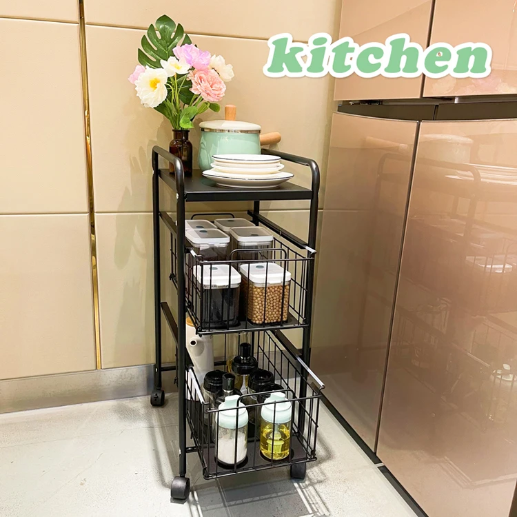 GOURMAID Kitchen storage 3 Tiers Metal Wire Countertop Fruit Bread Basket