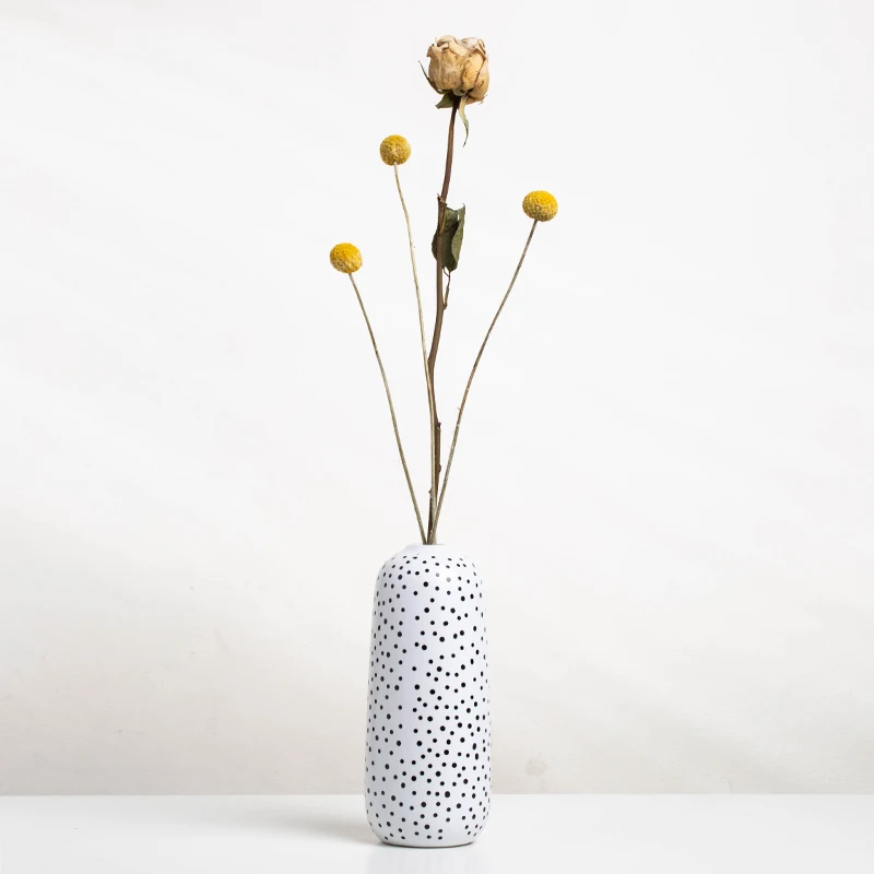 Yuanwang Ornament Nordic Porcelain Ceramic Vase Table Decorative Minimalist Flower Vase