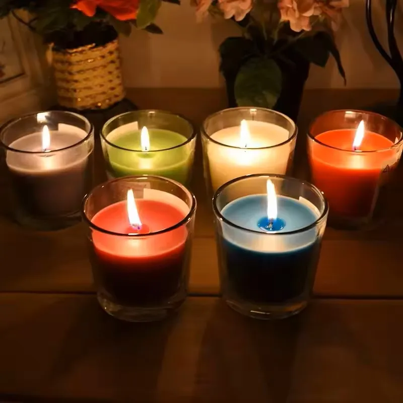 Customized 65g 90g  80g 100g 110g  140g  125g 240g  325g Glass Jar Aromatherapy Scented Candle Scented Soy Wax Candles