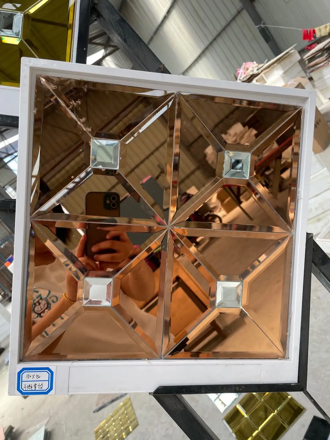 Glass Mosaic Tile 30cmx30cm  Mirror Glass Mosaic Tile for wall decoration 3d wall tiles mosaic