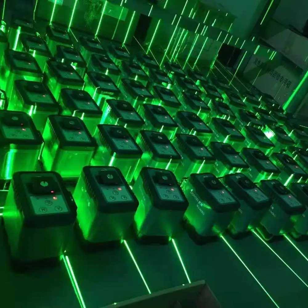  Самовыравнивающийся лазерный уровень 4D 16 линий лазер с зеленым светом профессиональный для измерения и построения