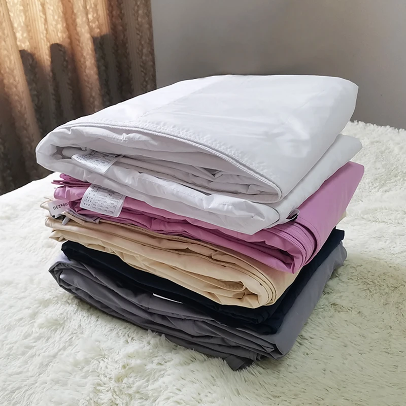 Self hands-on Filled Duvet Shell Quilt Cover 100% Cotton Down Proof 80S/100S Duvet Cover Shell Comforter Shell for Filling