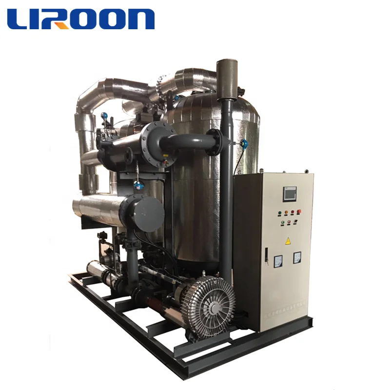 Blower heated reactivated adsorption dryer with advanced PLC control system