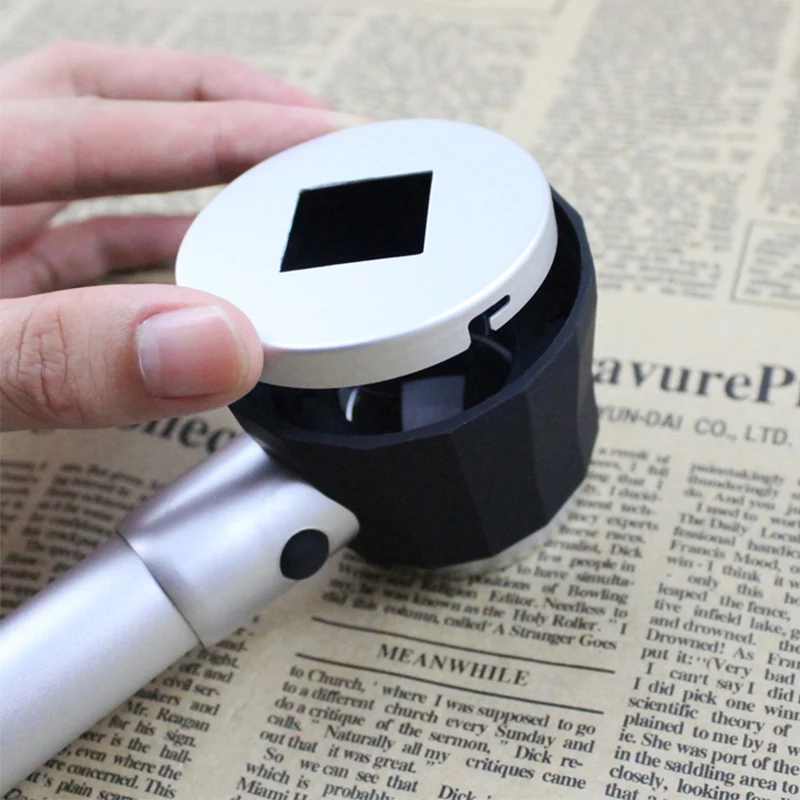 
10X Handheld LED Optical Glass Magnifying Glass with Scale 