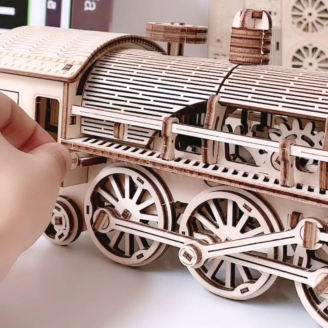 2022 hot selling 3D jigsaw puzzle wooden stereoscopic jigsaw puzzle highly difficult adult assembly mechanical dynamic model