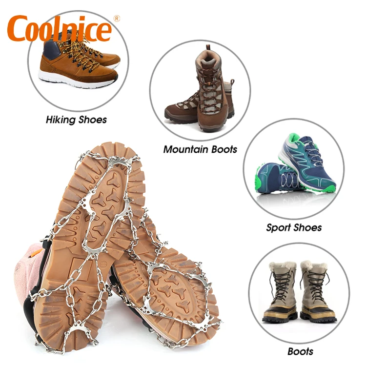 10 spikes ice snow grips ice grips cleats crampons ice cleats snow grips for boots shoes