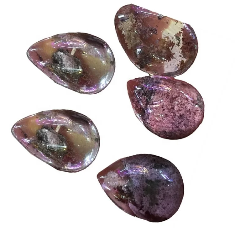 Phantom Crystal Quartz Cabochons different size and shape to cut Phantom Quartz Gemstone Natural Cabochon