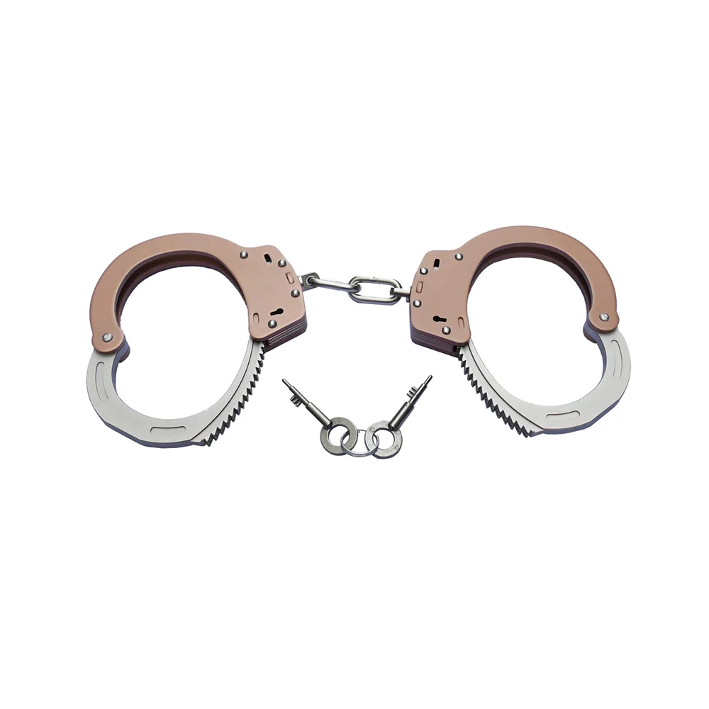 High quality Aluminum Alloy and Stainless Steel Double Lock Handcuff