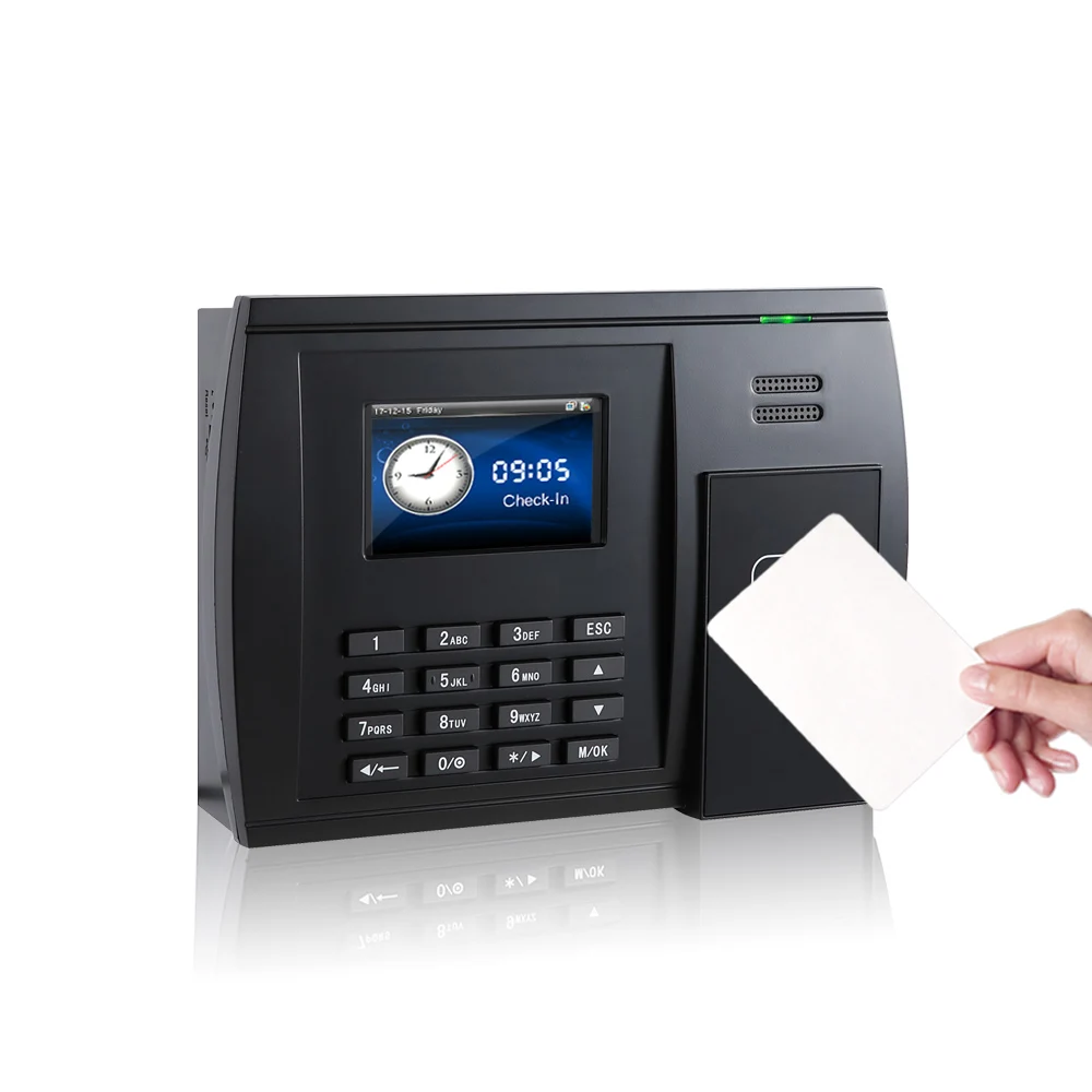 RFID Card ZK Time Recording Attendance System With Sim Card 4G Wireless Communication