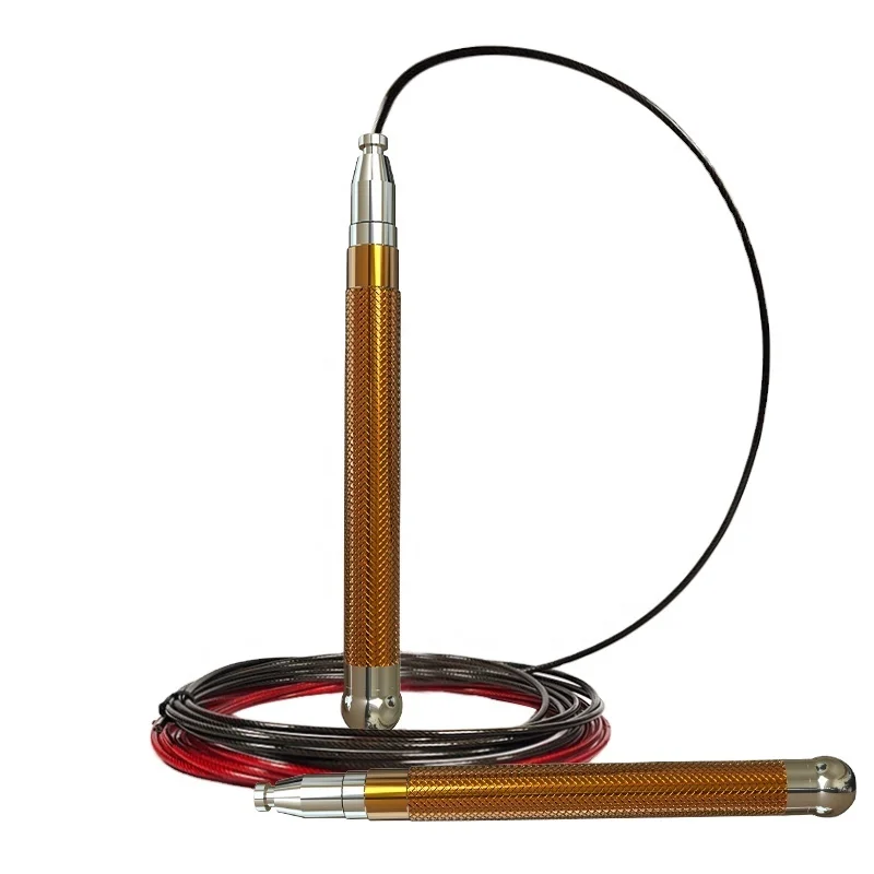 
Metal Easy Self-locking Weighted Adjustable High Speed Skipping Jump Rope Training Aluminium Aluminum,pu Rope Fitness Exercise 