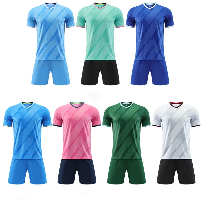 Blank short sleeves DIY training uniform suit heat transfer printing jersey football