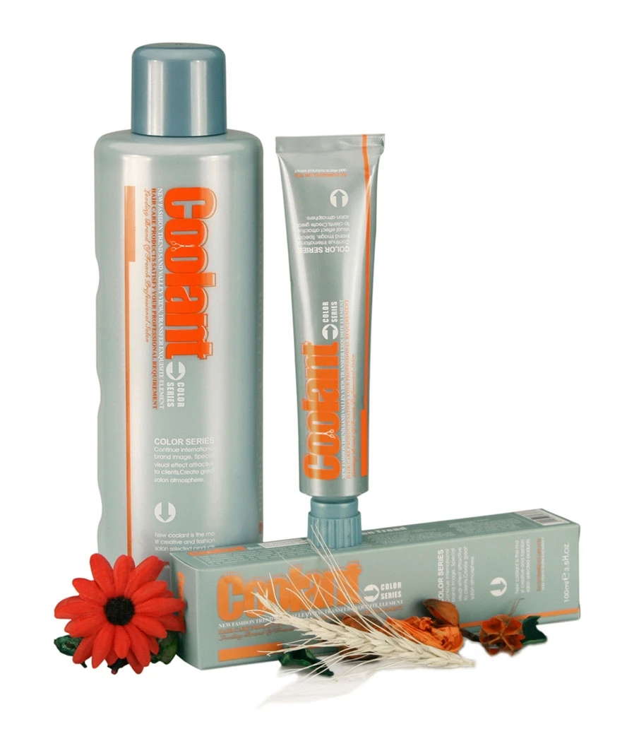 Professional Anti Allergic Organic Hair Color and Developer Set Red Purple Brown Permanent