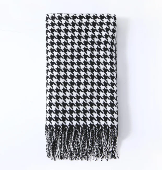 I @ home текстурированное вязаное автомобильное сиденье intarsia, однотонное удобное одеяло