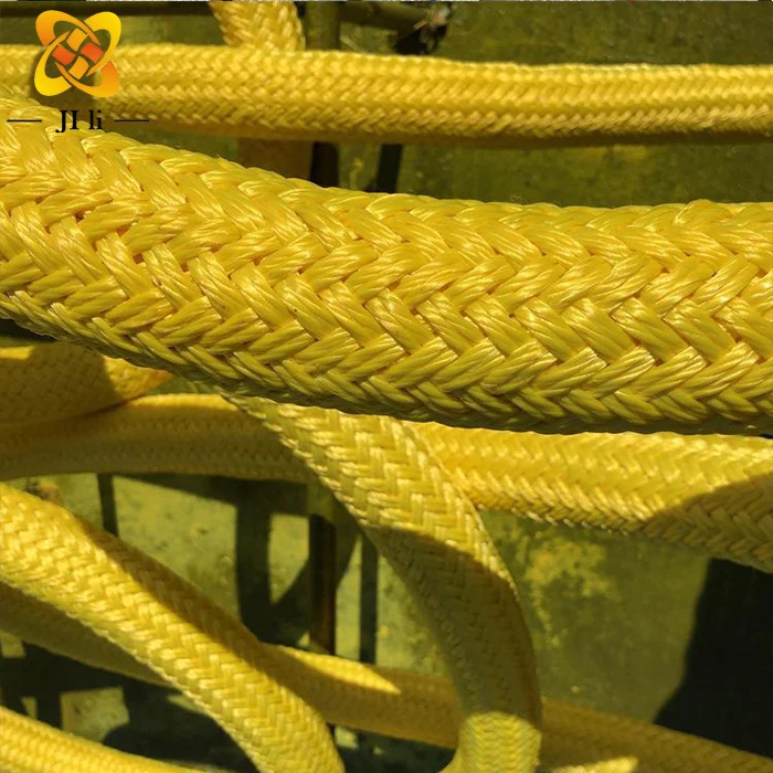 Mooring rope, ultra-high molecular weight polyethylene double-layer braided rope, ocean ship rope