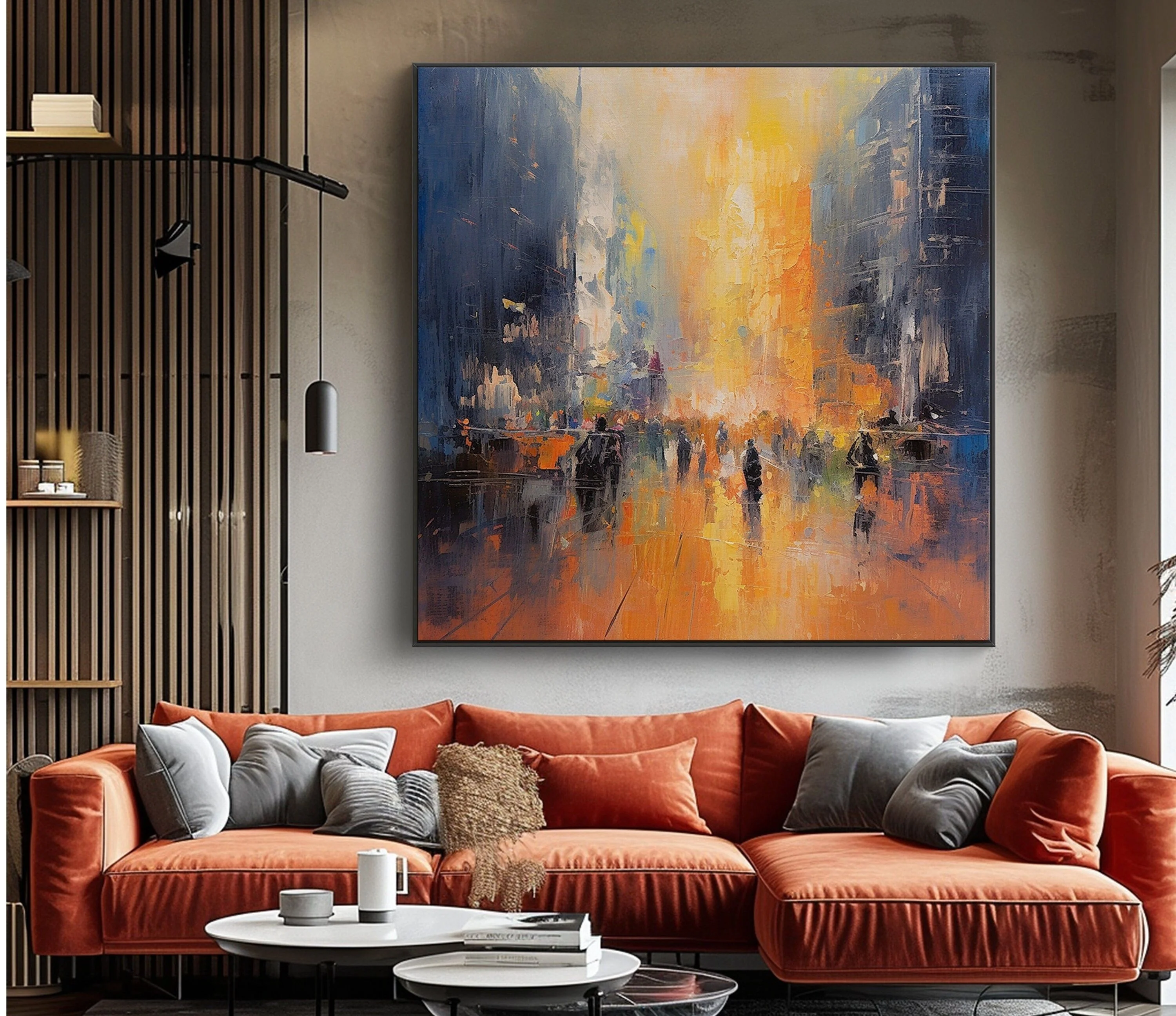 Customized Abstract Original African People Oil Painting on Canvas Pure Handmade Picture Artwork for Home Decoration