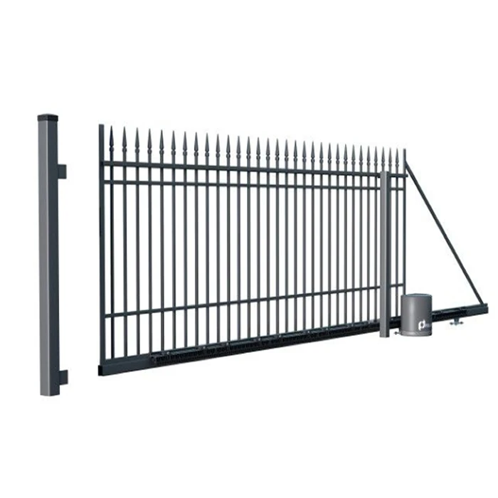 Competitive Price Electric Cantilaver Gate China Factory Outdoor House Aluminum Gates Metal Security Entrance Gate