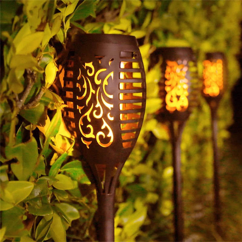 Solar Light 96 Led Garden Flame Light 96 Led Solar Flicker Flame Torch 96 Leds Solar Lawn Lamp Flickering