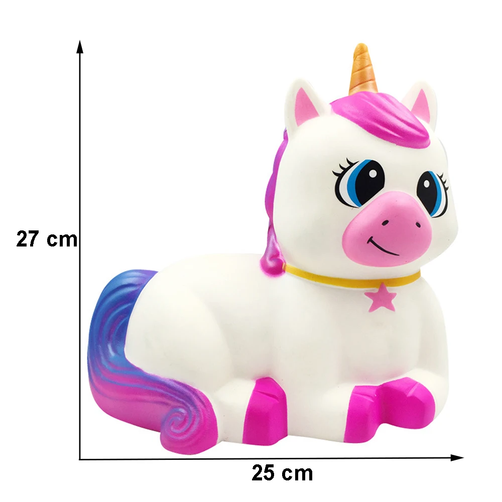 Сжимаемые игрушки в виде единорога, животных, сжимаемые игрушки большого размера из полиуретановой пены, антистрессовые игрушки
