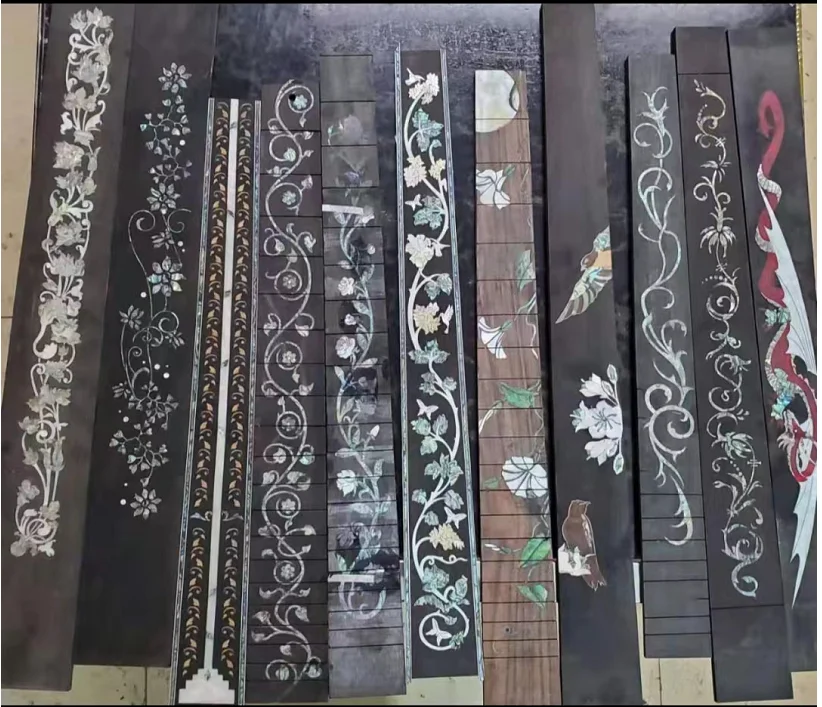 Musical instrument accessories Shell ebony wood acrylic inlay Source Guitar Fingerboard & Position mark manufacturer
