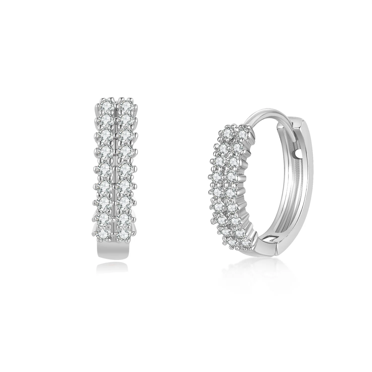  Hainon серьги для женщин Белый Циркон 18k Золотые круглые в виде колец 925 с серебряным покрытием высокое качество прекрасный подарок оптовая