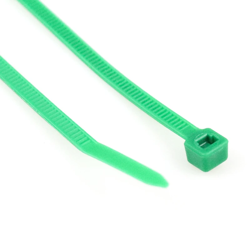 Высокое качество Дешевые Зеленый цвет кабельные стяжки галстук обертывания пластик нейлон