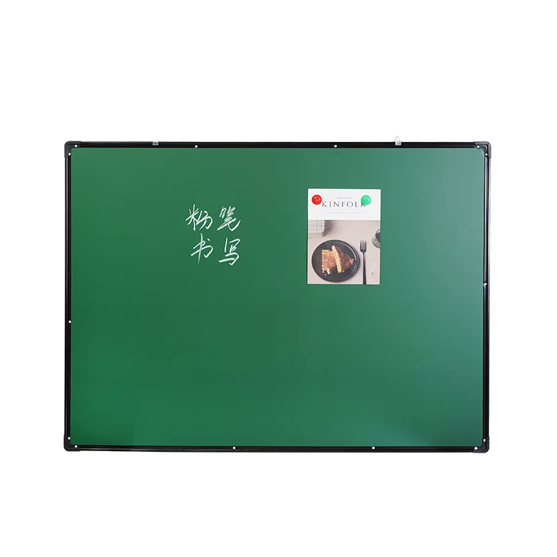 Double-sided aluminum frame dry erase magnetic whiteboard writing green board