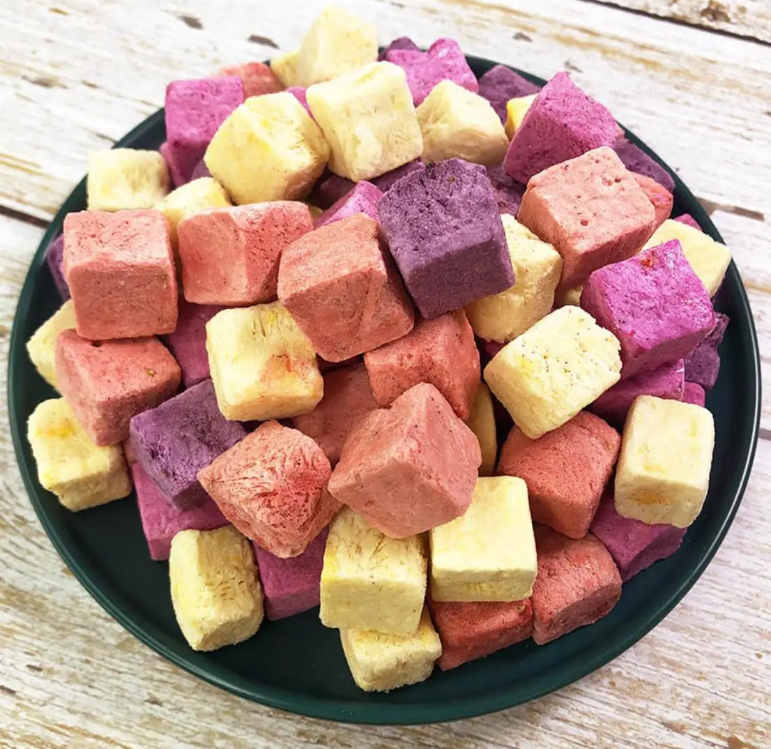 Chinese popular snacks Freeze Dried fruits yogurt cubes for Breakfast cereal
