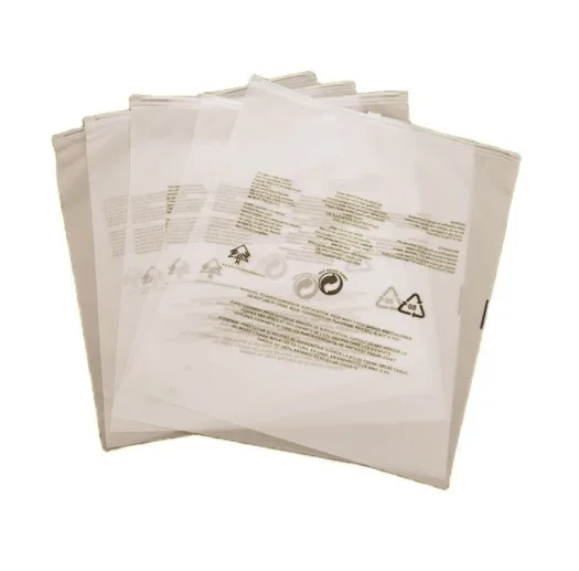 Plastic PE bags with custom logo for packaging