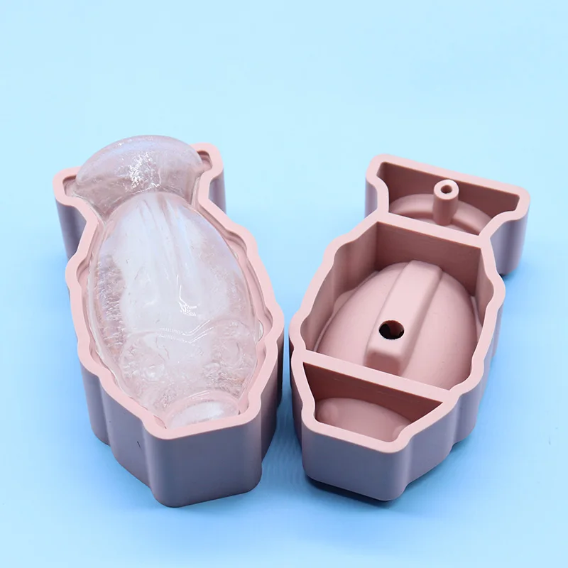Custom Molds  3D Shaped Kitchen Ice Cream Moulds Silicone Ice Cubes Tray for whiskey