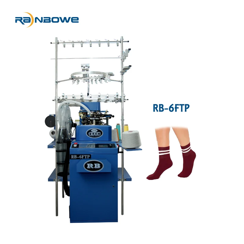 
feijian needles rainbowe rb 6ftp automatic computerized cotton pantyhose sock making knitting machines for sale 
