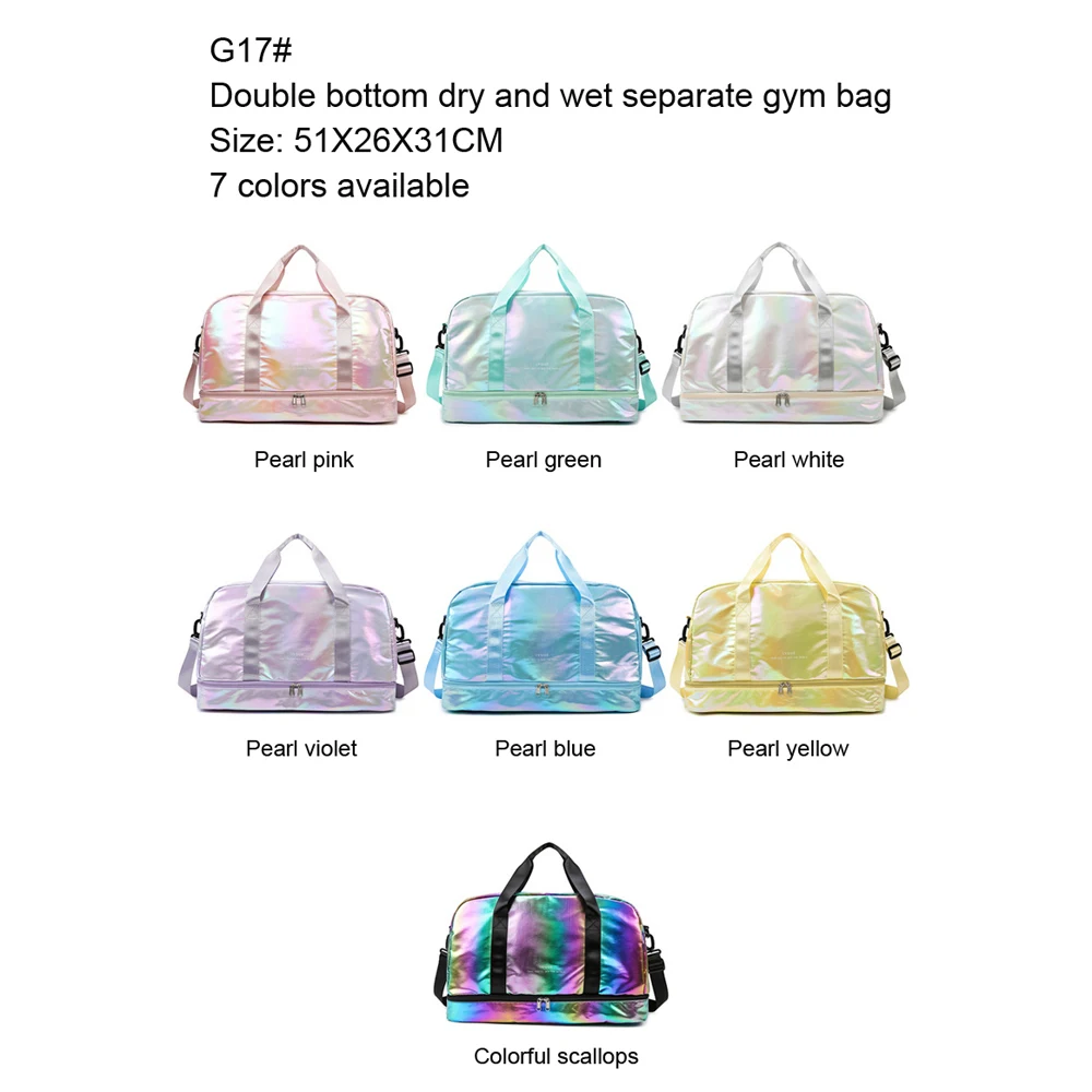 wholesale oxford double bottom Waterproof Sports pink outdoor Travel tote duffel zipper gym training team fitness bag sack