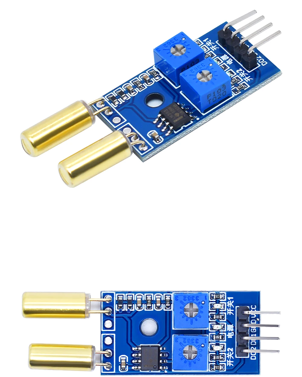 2 Channel Output Tilt Slant Angle Sensor Relay Module Golden SW520D ball switch tilt sensor module