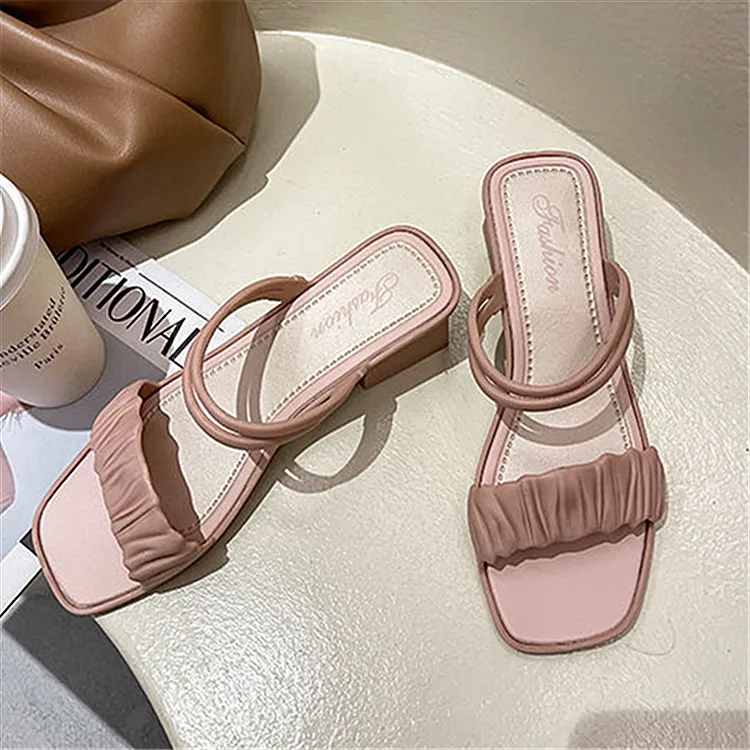 Hot sale Factory price slippers Vacation casual outer fashion women shoes flat-bottomed lady lazy sandals