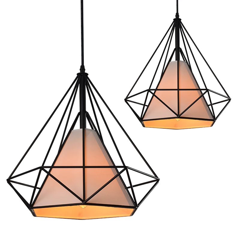 Modern LED Chandeliers Pendant Lights Iron Lampshade Nordic Home Kitchen Lighting Ceiling Pendant Light 3 Heads Hanging Lamp