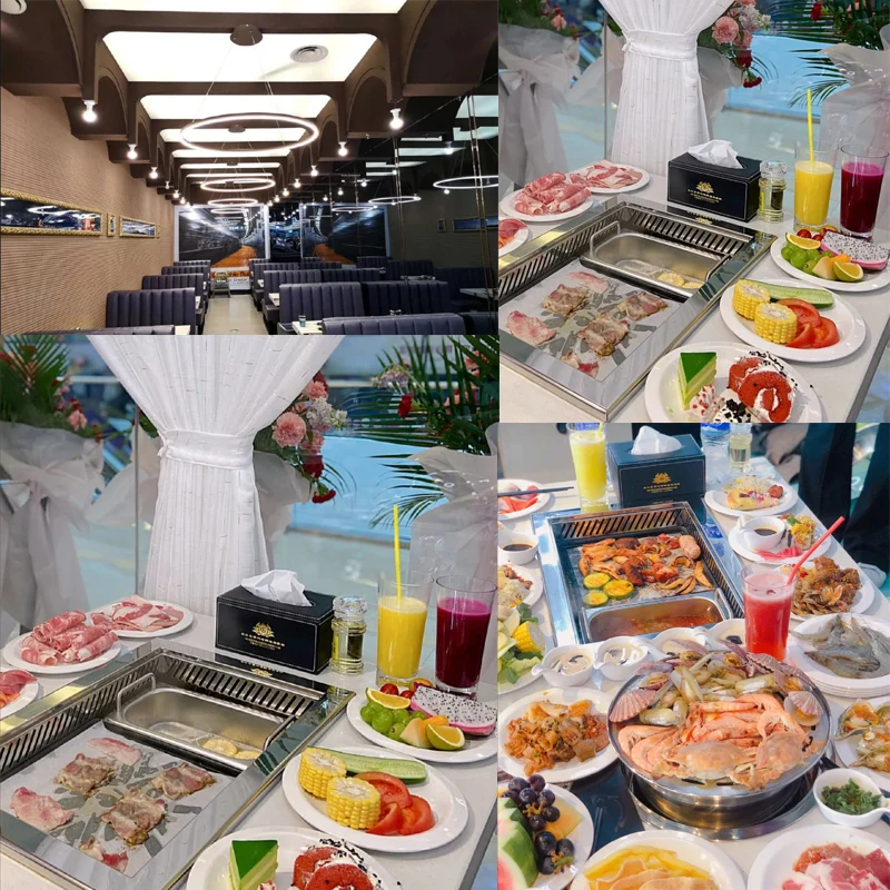 barbecue-a-gas with hot pot/gas barbecue grill/korean bbq grill and hot pot table charcoal gas