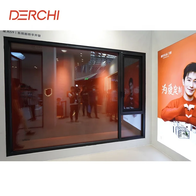 NFRC AS2047 Powder Coating Aluminum Profile Windows Thermal Break Double tempered Glass Casement Windows