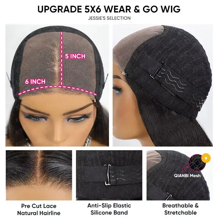 Pre Cut Lace Ombre Chocolate Brown Hair Straight 13x4 Lace Front Wig Glueless Human Hair Wig