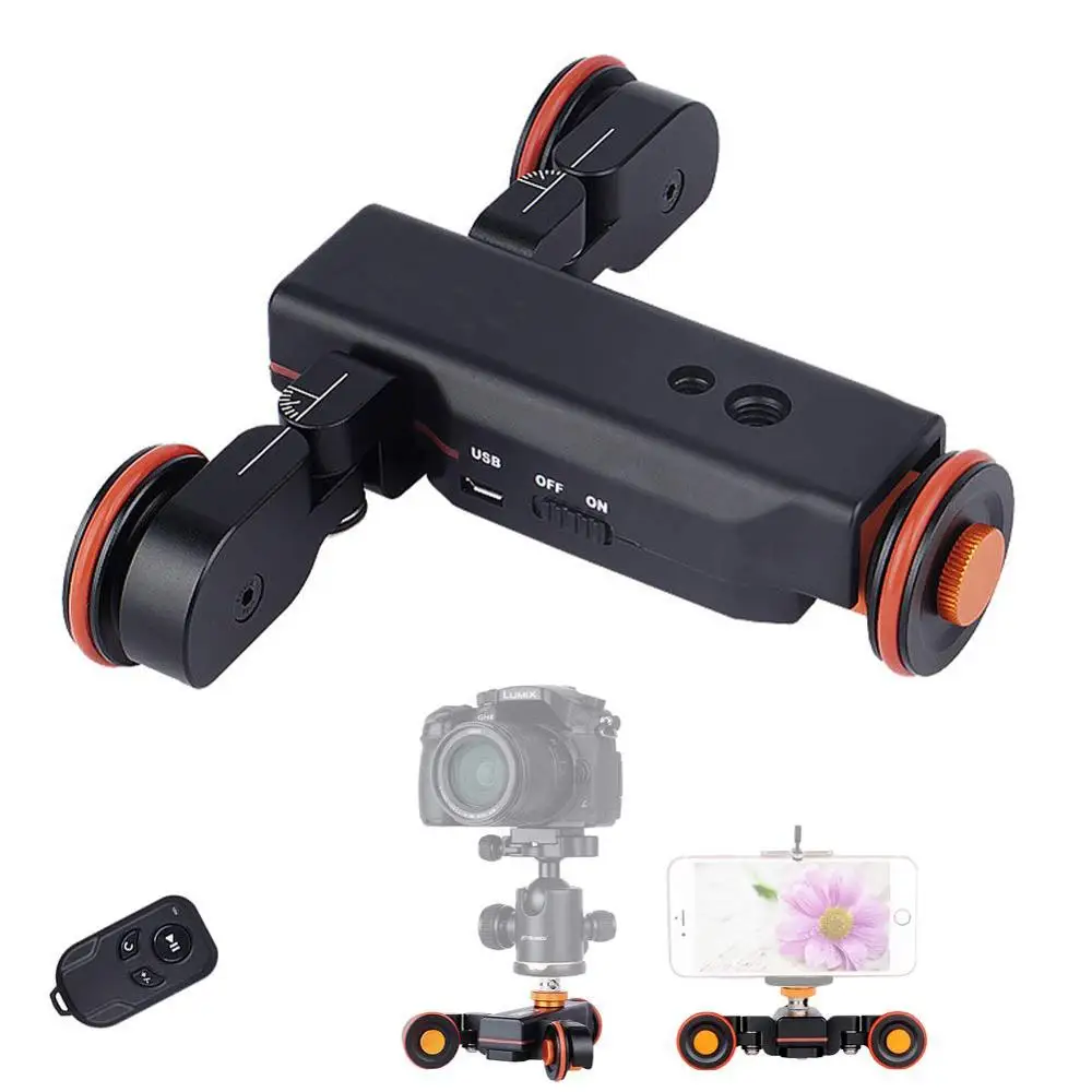 For Dslr Filming And Video Camera Aluminium Camera Slider Dolly Car Double Rail Track Mini Pully Dolly