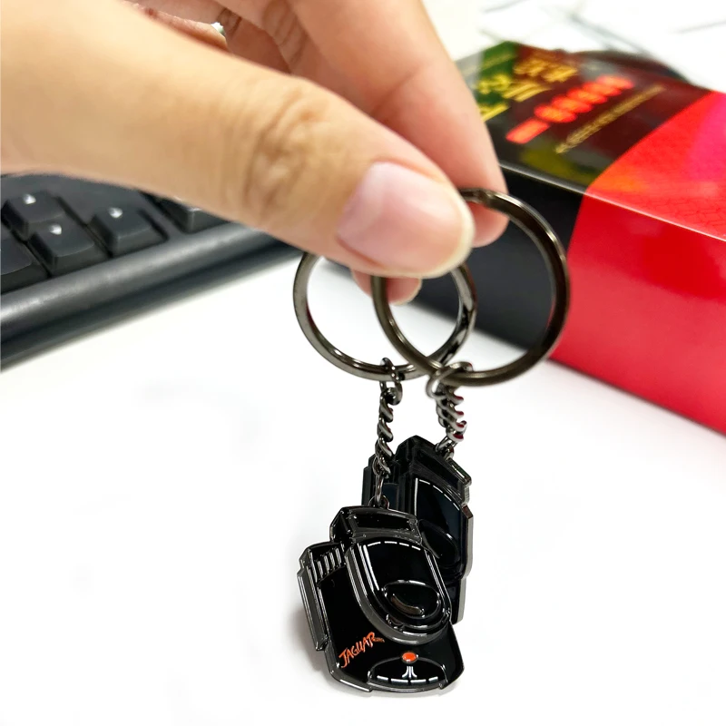 wholesale designer custom personalized 3d metal car parts keychain for employment logo in the form of iron