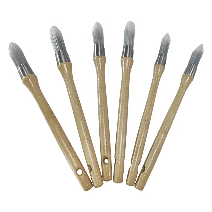Artist wall accessories paint tools brush bamboo handle soft PVC decorative paint roller brushes paint brushes