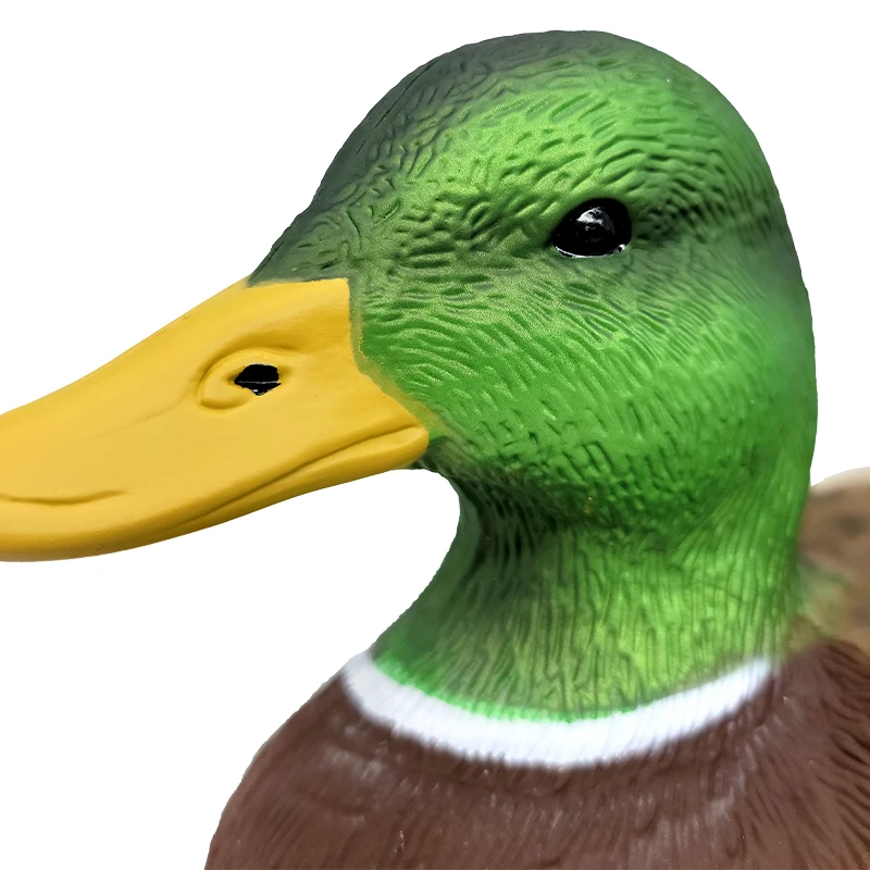 OEM wholesale resin plastic material greenhead floating inflatable  duck decoy hunting
