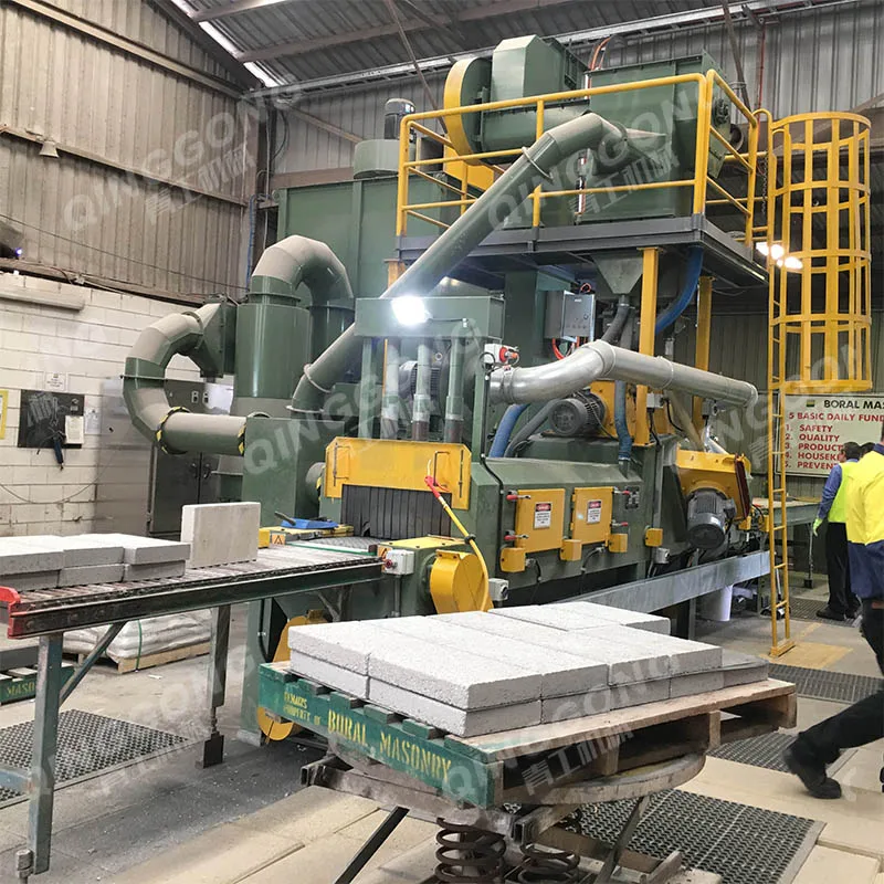 Paving slabs surface cleaning through type paver block shot blasting machine manufacturer