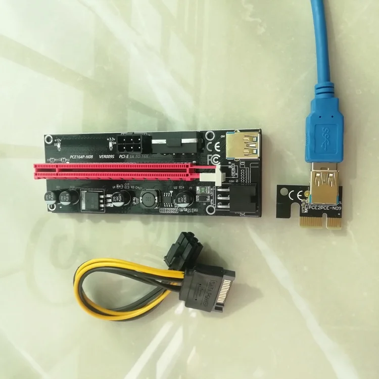  2021 последняя версия версии VER PCIE 007s 008c 008s 009s карта riser для майнинга биткоинов