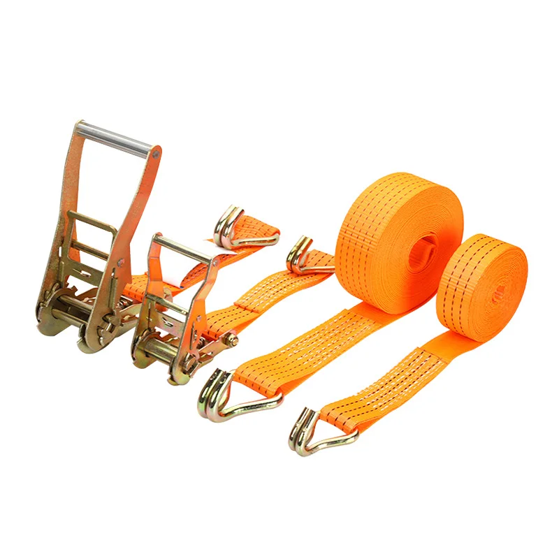 ATlichain Ratchet Tie Down Car Truck Binding Cargo Lashing Belt Ratchet Tie Down Straps