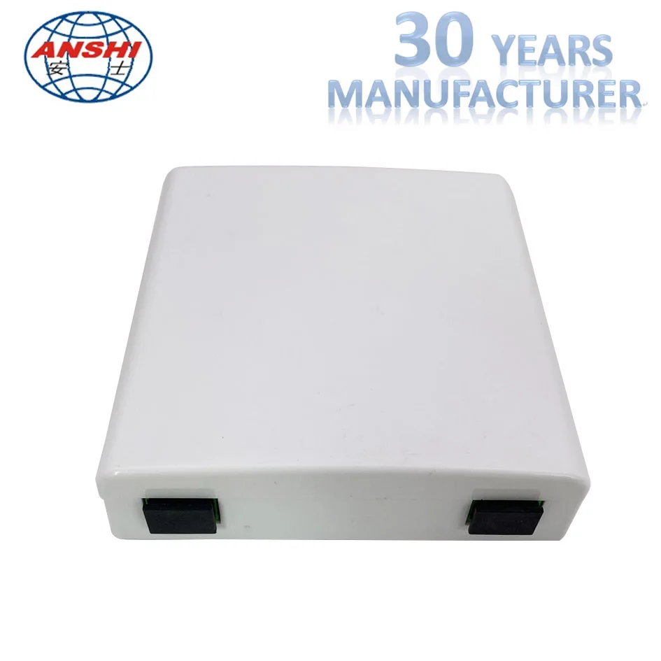 ANSHI 2 Ports SC/APC Adapter Fiber OpticFace Plate