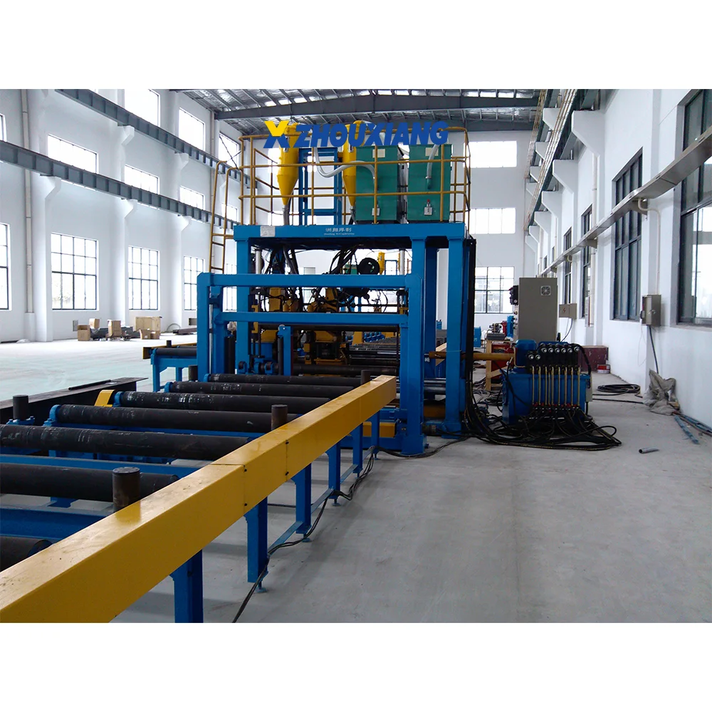 Assembly Welding Straightening Steel Structure Processing PEB Fabrication Machine H Beam Welding Line