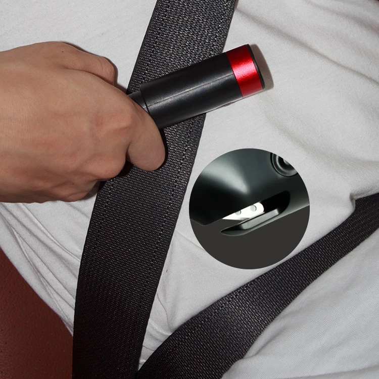 
Promate 6 in 1 Car Charger Power Bank with LED Torch Flash Light 12V/24V USB window breaker 